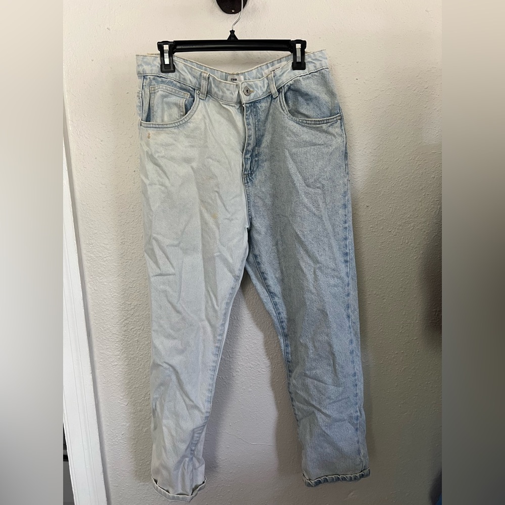 Two-tone Light Wash Cotton-On Mom Jeans
